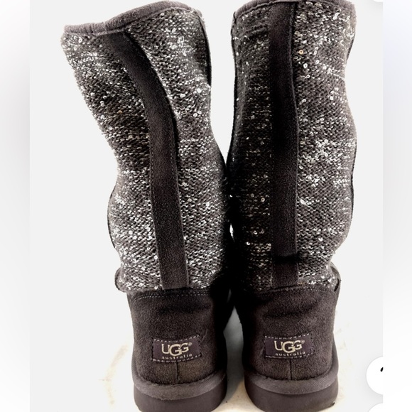 UGG Australia 1006711 Camaya Sequin Gray Winter Boot Shoes Sz 9 Women - Picture 6 of 9